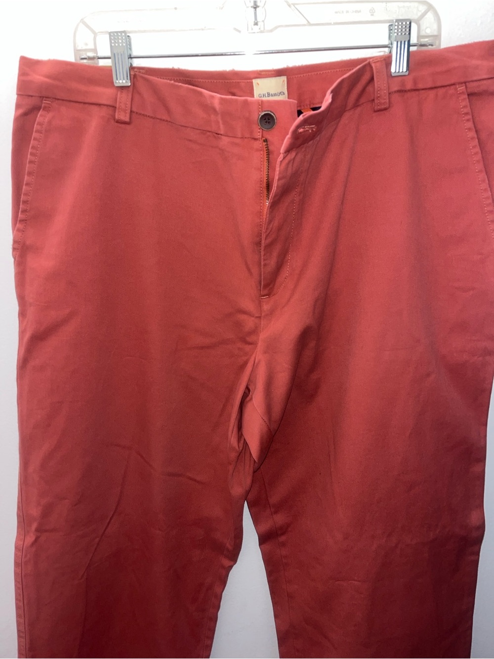 G.H. Bass & Co. Men's Coral Red Chinos